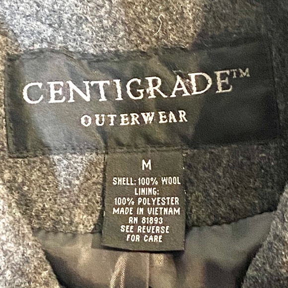Centigrade Women’s Charcoal Gray Wool Pea Coat Med - Picture 6 of 9